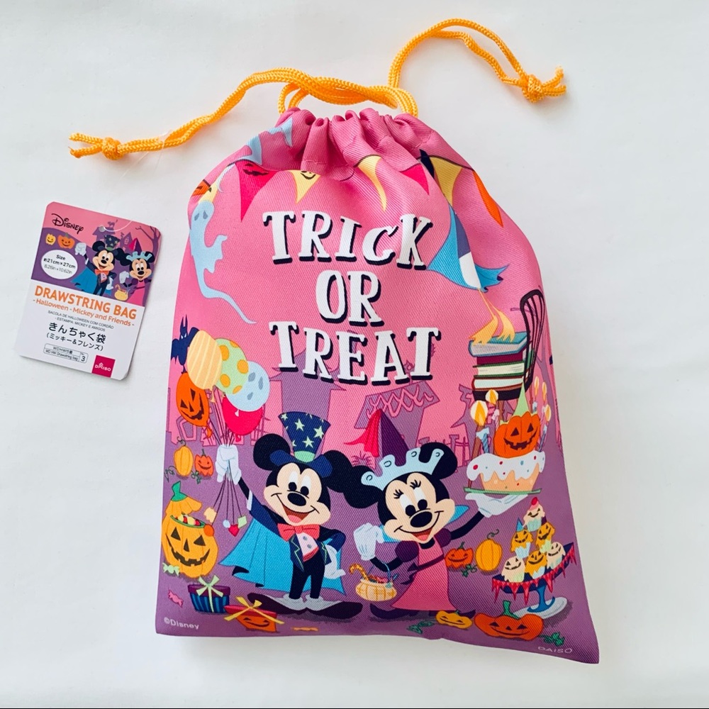 Disney Halloween Pink Drawstring Bag
